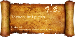 Terhes Brigitta névjegykártya